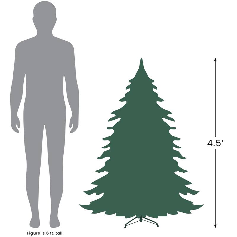 4.5' Metallic Platinum Artificial Tinsel Christmas Tree - Unlit