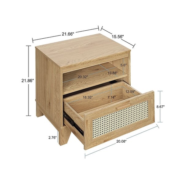 Manhattan Comfort Sheridan Modern Cane 4-Piece Set: Bookcase, TV Stand, Sideboard, End Table in Nature Manhattan Comfort Sheridan Modern Cane 4-Piece Set: Bookcase, TV Stand, Sideboard, End Table in Nature