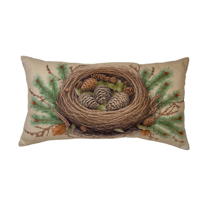 Donna Sharp Cardinal Pine Polyester 2PC Decor Pillow Set