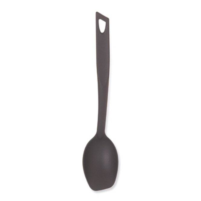 Norpro 13.5-Inch High Heat Solid Serving / Cooking Spoon, Black
