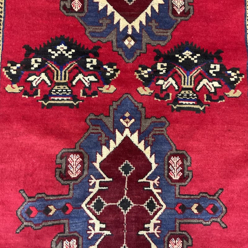 HERAT ORIENTAL Handmade Balouchi Wool Rug - 3'10" x 7'
