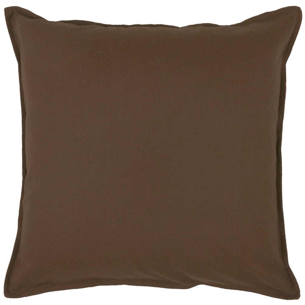 Rizzy Home Cotton Slub Solid Decorative Throw Pillow, 20x20