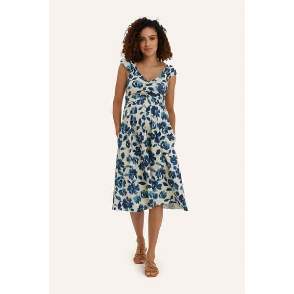 slide 2 of 4, Cheri Dress Large - Ikat Floral