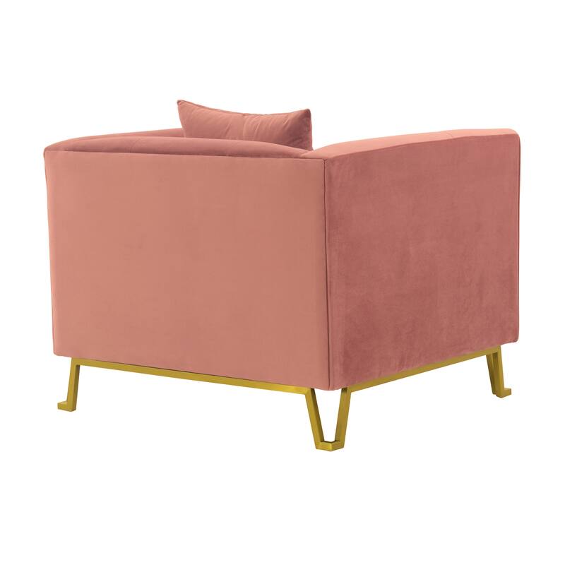 Everest Velvet Upholstered Sofa Accent Chair
