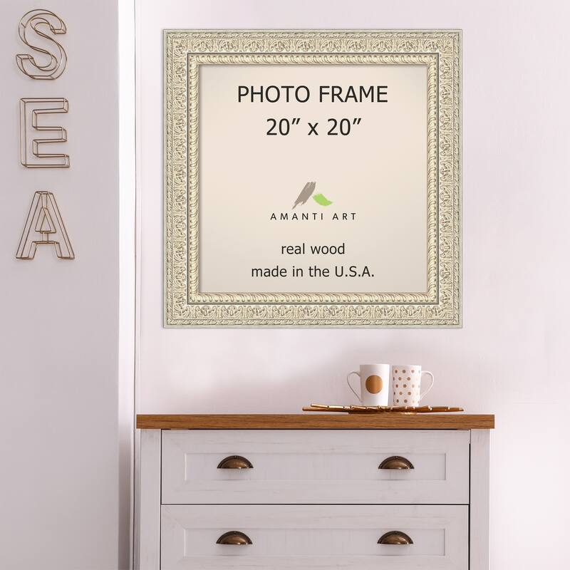 Fair Baroque Cream Ornate Raised Pattern Picture Frame
