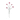 Mini Carnation Artificial Floral Spray - 27.5" - Fuchsia Pink