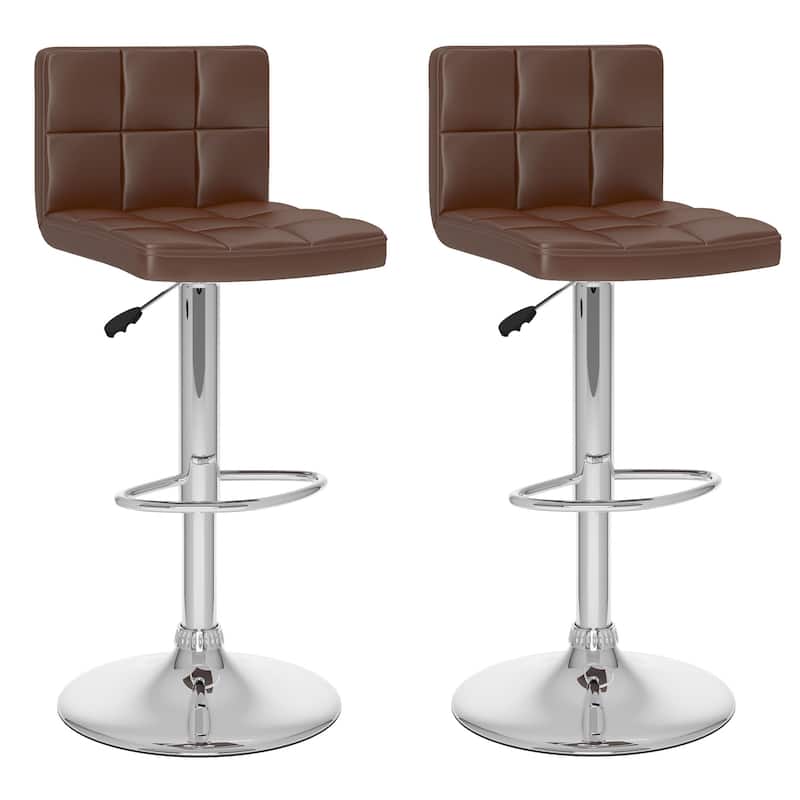 Zion Swivel Adjustable Bar Stool (Set of 2)