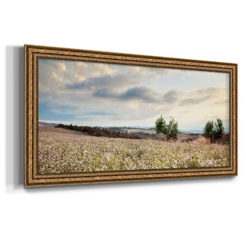 Tuscan Wildflowers Premium Framed Canvas- Ready to Hang