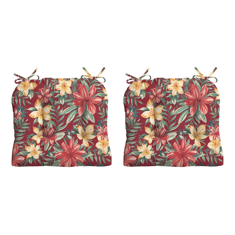 ARDEN Wicker Seat Cushion - 2 Count - Ruby Clarissa Tropical