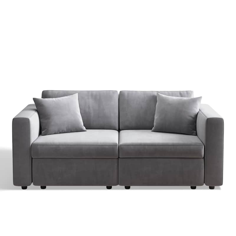 Pocassy Cloud Sofa Modular Sectional Couch with Seat Storage