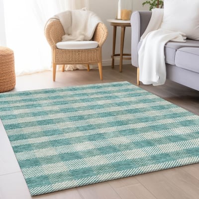 Premium Washable Super Soft Plaid Mayfield Rug