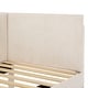 preview thumbnail 11 of 28, Twin Stripe L-shaped Semi-enclosed Daybed wStorage Drawers, Corduroy Upholstered Daybed, Wood Slat Support, No Spring Box Need