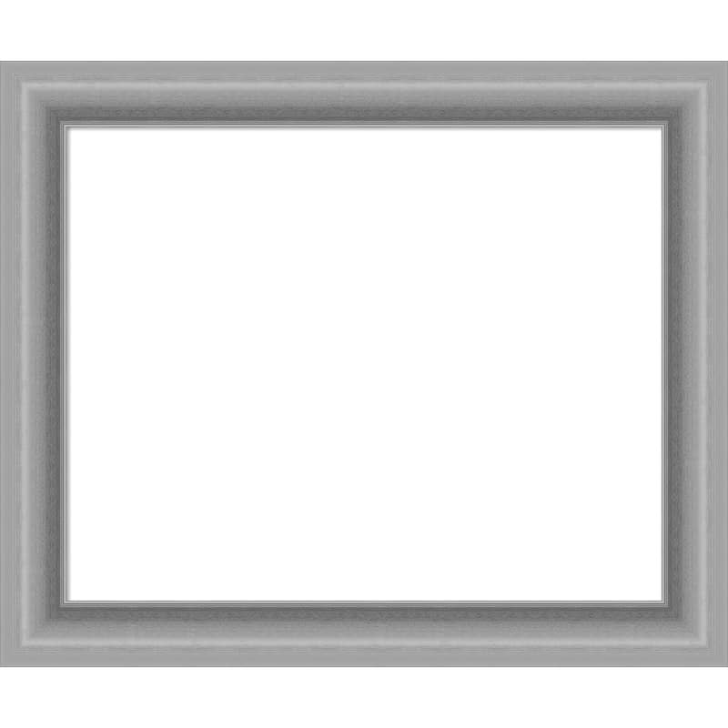 Amanti Art Peak Polished Nickel Framed Dry Erase Magnetic Board