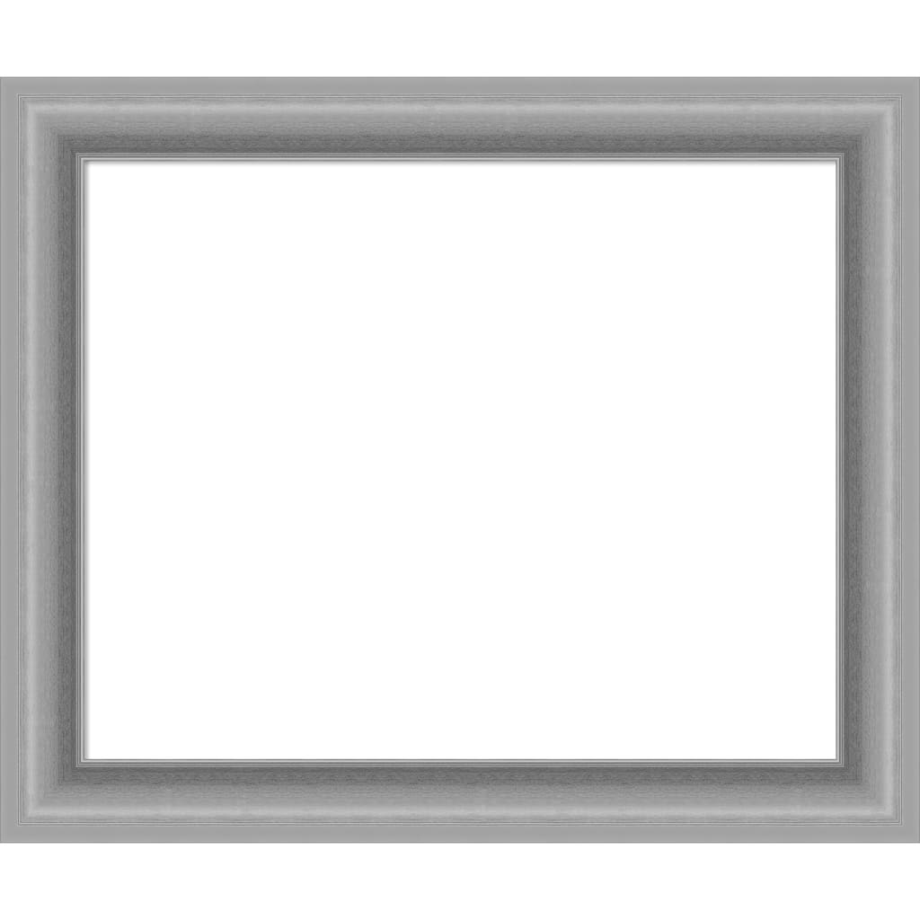 Amanti Art Peak Polished Nickel Framed Dry Erase Magnetic Board