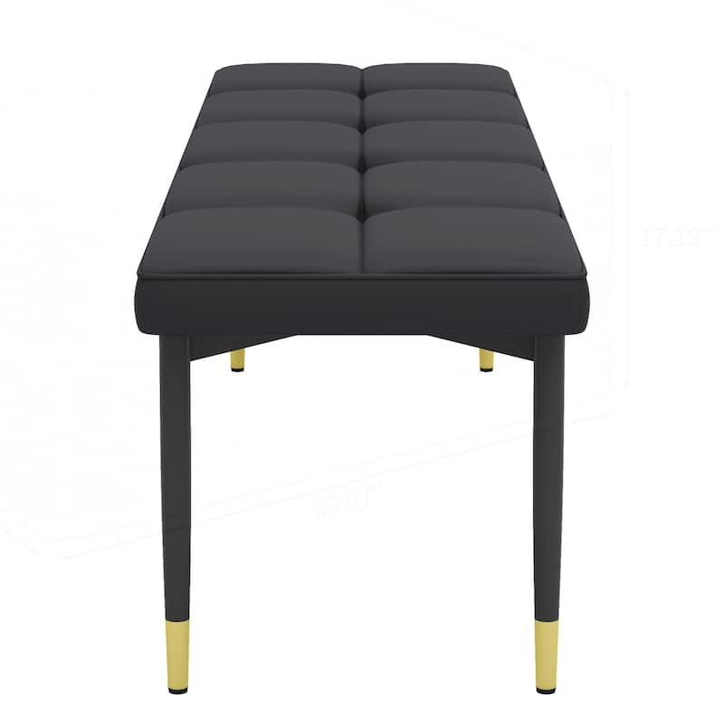 59*17 Inch Multifunctional Black Shoe Bench