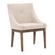 preview thumbnail 37 of 70, Voyager Button Tufted Slope Arm Linen Dining Chair (Set of 2) by iNSPIRE Q Artisan