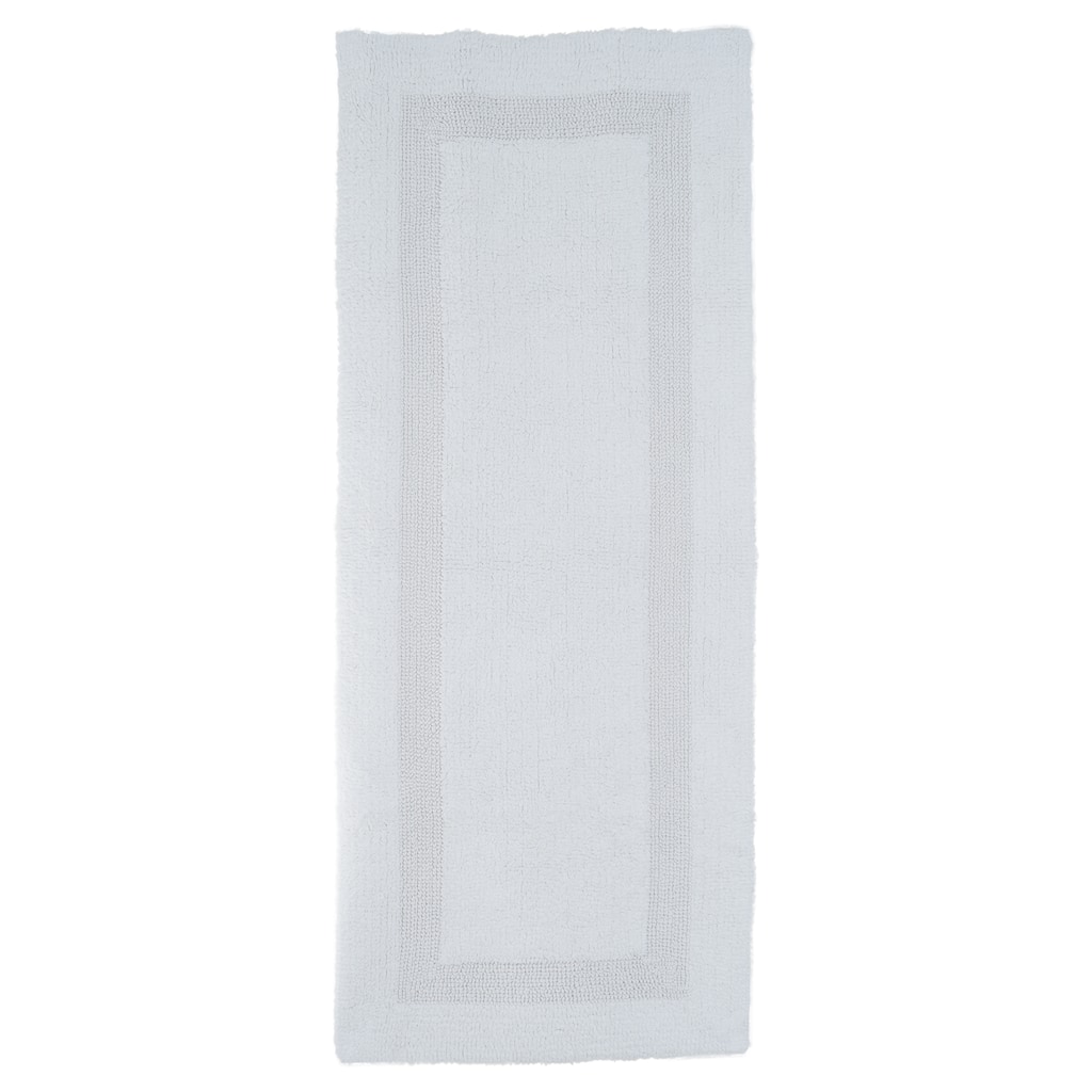 Bathroom Rugs - 60x24-Inch Plush Cotton Bath Rug Set by Lavish Home (White)