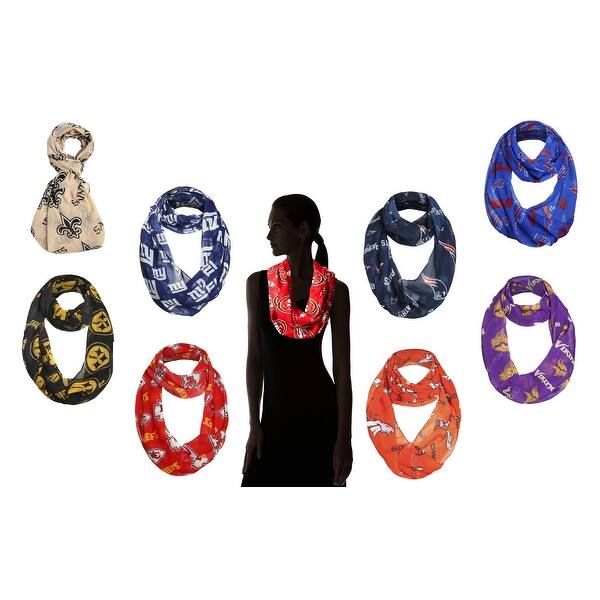 Shop Nfl Football Team Logo Infinity Fashion Scarf Polyster Sport