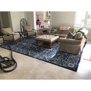 Safavieh Evoke Vintage Oriental Navy Blue Ivory Distressed Rug 11 Safavieh Evoke Vintage Oriental Navy Blue Ivory Distressed Rug 11 X27
