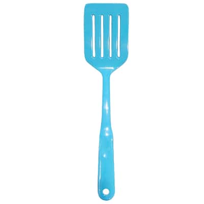 Handy Housewares 12.5" Long Handled Colorful Melamine Slotted Cooking Turner Spatula