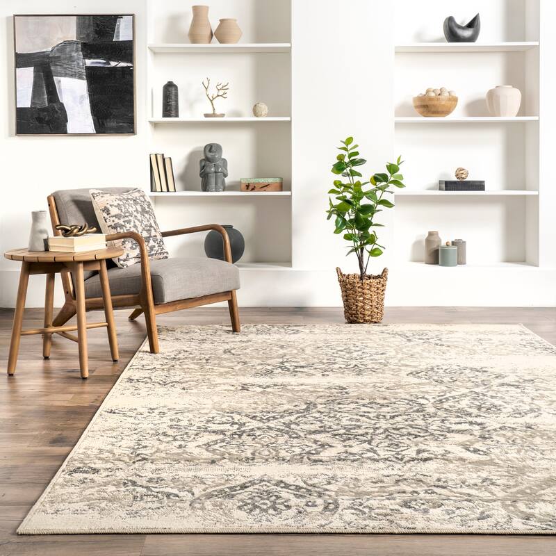 Nuloom Freja Faded Floral Area Rug