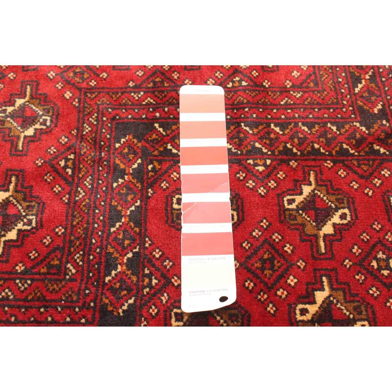 ECARPETGALLERY Hand-knotted Teimani Red Wool Rug - 2'11 x 4'7