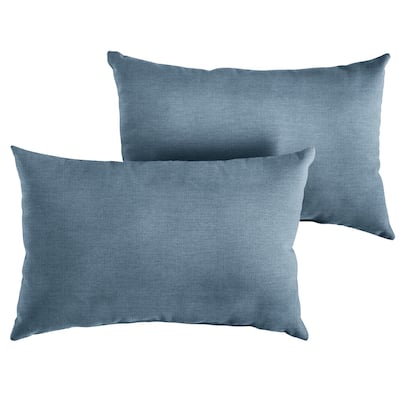 Sunbrella Spectrum Denim Indoor/Outdoor Knife Edge Pillow (Set of 2)