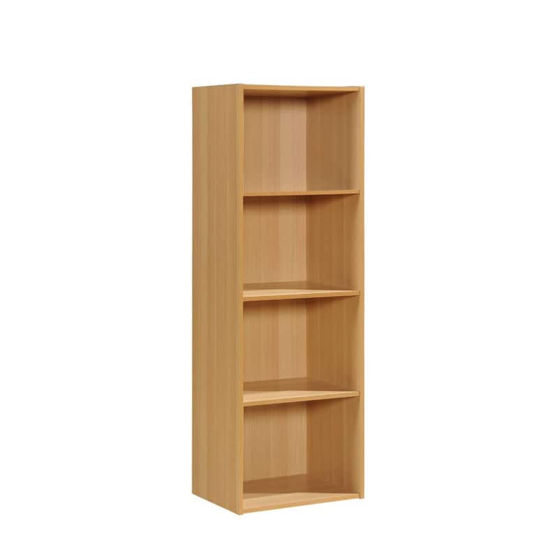 Hodedah 4-Shelf Bookcase - Beech