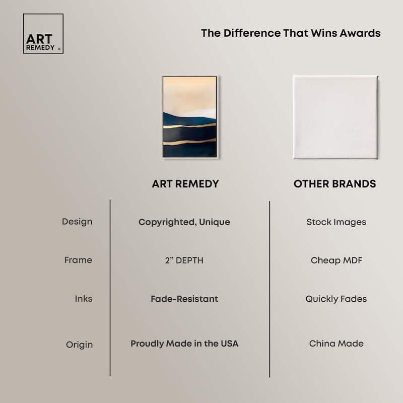 Golden Seam II Canvas by Art Remedy