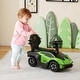 preview thumbnail 14 of 16, Gymax 3-in-1 Licensed Lamborghini Ride on Push Car Stroller Sliding