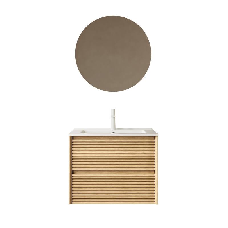 Modern Wall Mounted Bathroom Vanity with Sink