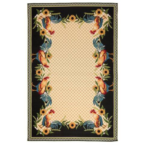 Liora Manne Marina Country Rooster Indoor/Outdoor Rug