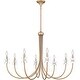 preview thumbnail 2 of 7, Remy 6-Light Bronze Gold Chandelier