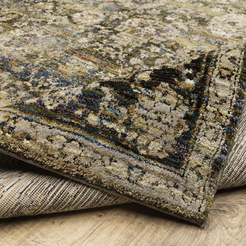Style Haven Mohawk Faded Classic Border Area Rug