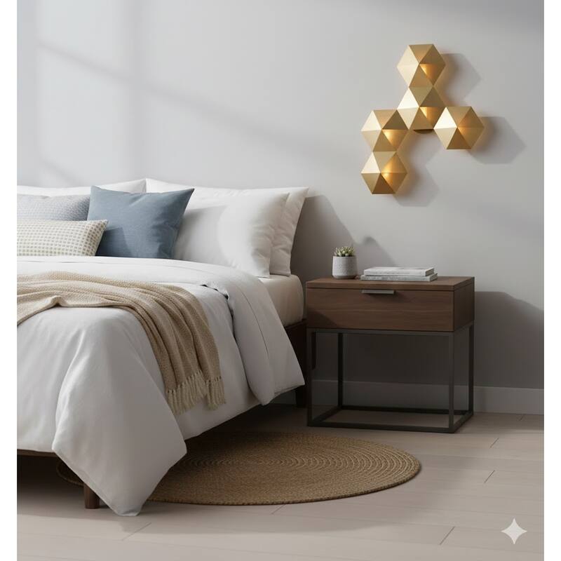 5-Light Gold Prism LED Wall Sconce