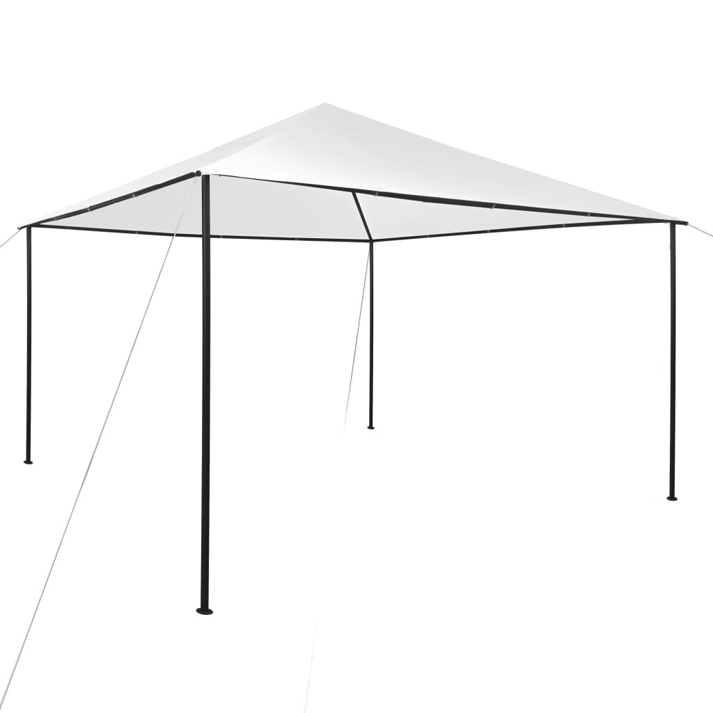 Global Pronex Gazebo 157.5 inchx157.5 inchx118.1 inch White 180 g/m?