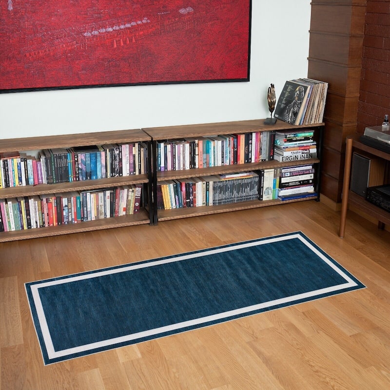 Machine Washable-Eco-Friendly Area Rug With Non-Slip Backing Everest Design