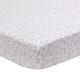 preview thumbnail 1 of 4, Lambs & Ivy Signature Pink/White Leopard Organic Cotton Fitted Crib Sheet