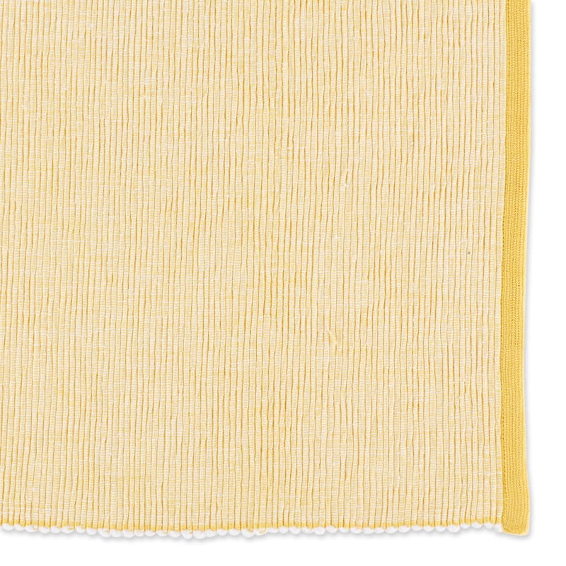 DII French Blue Eco-Friendly Chambray Fine Ribbed Placemat 6 Piece