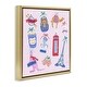 preview thumbnail 18 of 26, Stupell Global Travel Ornaments Framed Floater Canvas Wall Art Design By Krissy Mast
