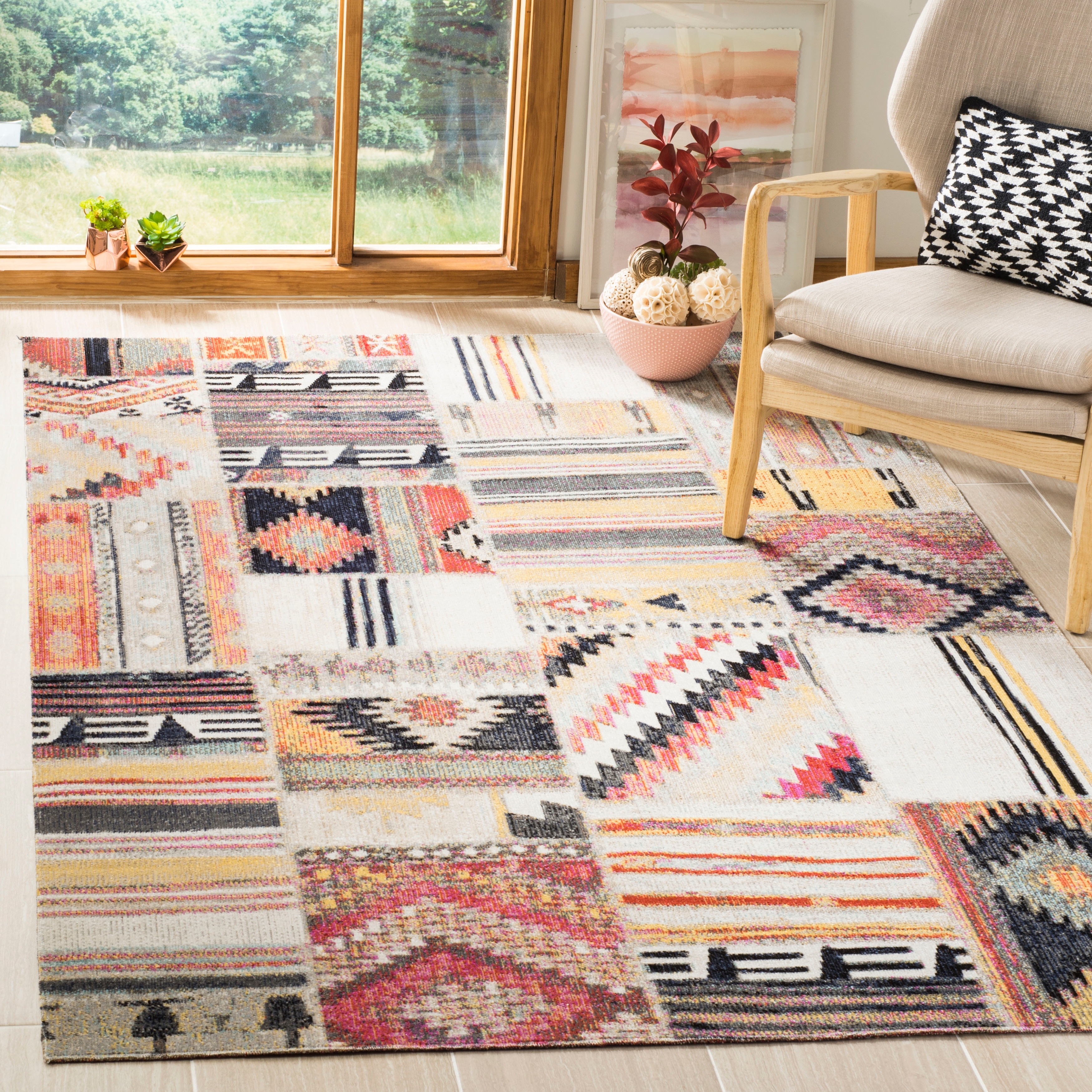 SAFAVIEH Cabana Mintje Indoor/ Outdoor Waterproof Transitional Rug