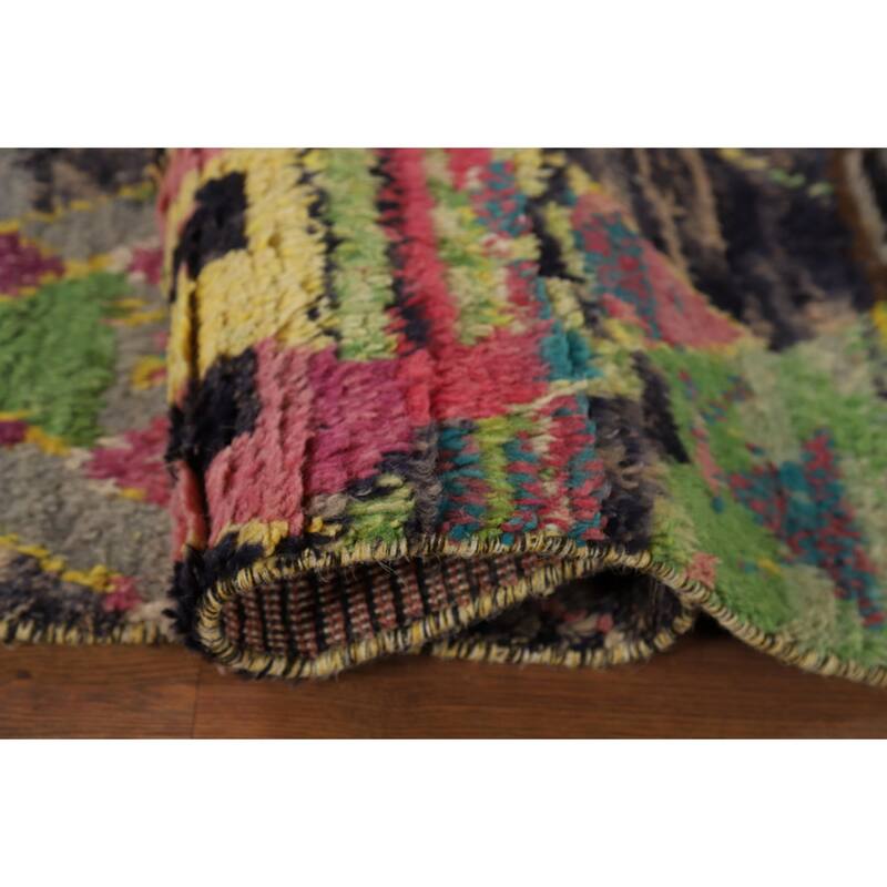 Moroccan Oriental Area Rug Handmade Wool Carpet - 5'7" x 9'4"