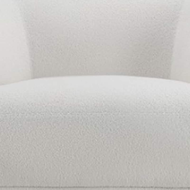 Oliver Accent Sofa Chair, Round Back Sloped Arms, Soft White Boucle
