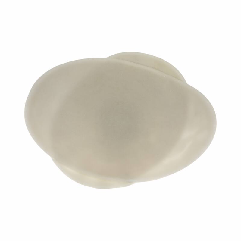 Sculptural Curved Edges Decorative Quartz Bowl-Home Decor - 17", White - 17.0"