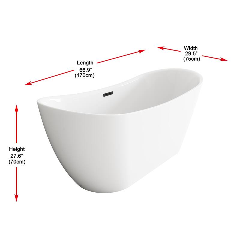 Morris Bathtub in Glossy White