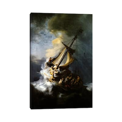 "The Storm on the Sea of Galilee" by Rembrandt van Rijn Canvas
