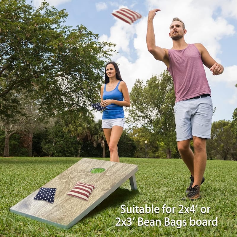 GSE™ Set of 8 Regulation Size Cornhole Bean Bags. Corn Hole Board Toss Game Replacement Bean Bags