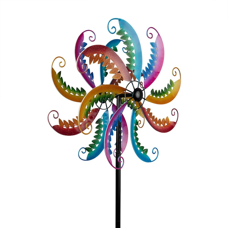 Alpine Corporation Outdoor Wind Spinner Stake Yard Decoration