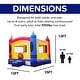 preview thumbnail 2 of 5, HeroKiddo 13 ft. Crayon Commercial Grade Bounce House, Includes Blower, Rip Stop Netting, Inflatable for Kids