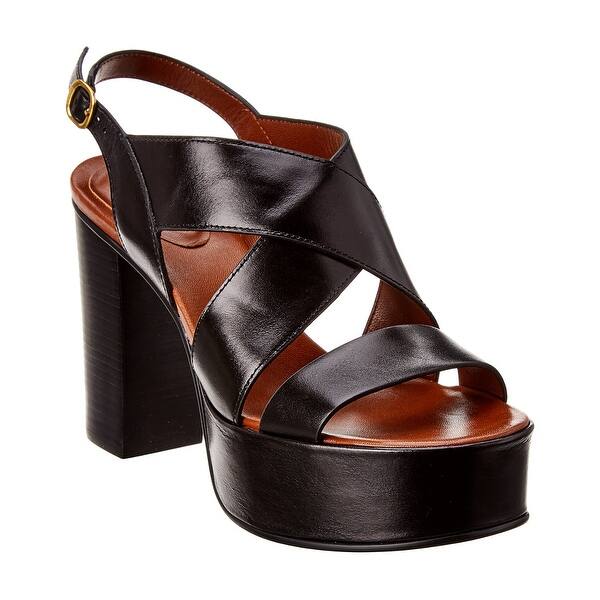 Shop See By Chloe Intertwining Straps Leather Sandal Overstock 31038866
